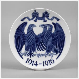 Meissen patriotischer Wandteller