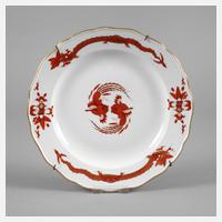 Meissen Teller roter Drache111