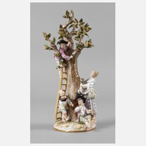 Meissen Figurengruppe "Apfelernte"