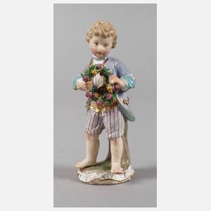 Meissen Gärtnerkind mit Blumenkranz