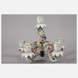 Meissen sechsflammiger Leuchter mit Putten