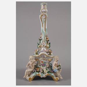 Meissen sechsflammiger Leuchter mit Putten