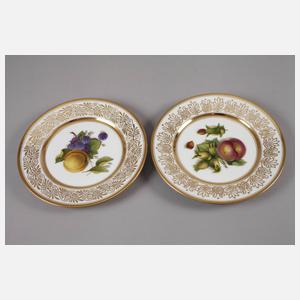 Nymphenburg sechs Obstteller