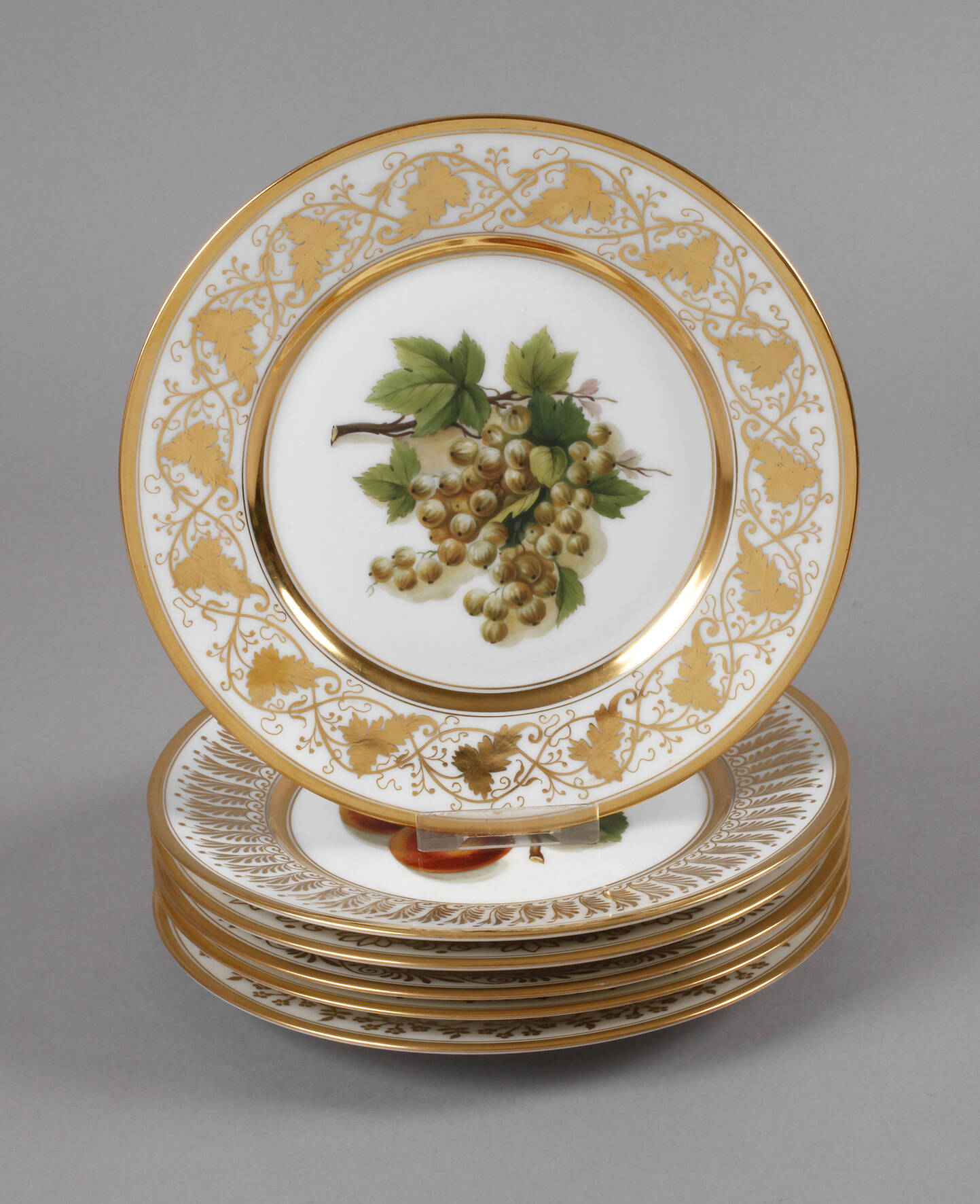 Nymphenburg sechs Obstteller