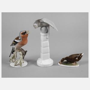 Rosenthal drei Tierfiguren