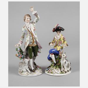 Sitzendorf zwei Figurengruppen