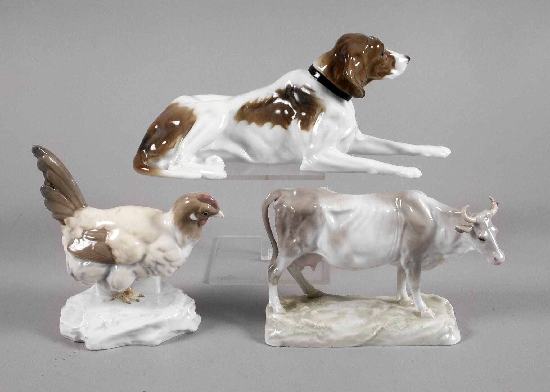 Volkstedt drei Tierfiguren