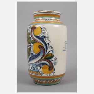 Fayencevase mit Hase