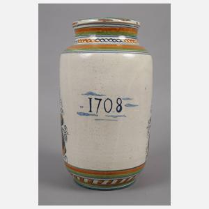 Fayencevase mit Hase