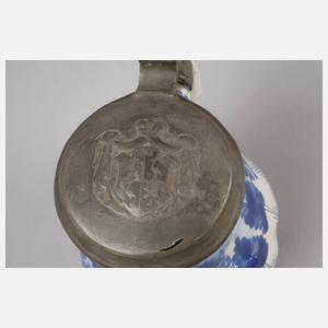 Delfter Birnenkrug mit reußischem Wappen