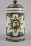 Übergroßer Fayencewalzenkrug