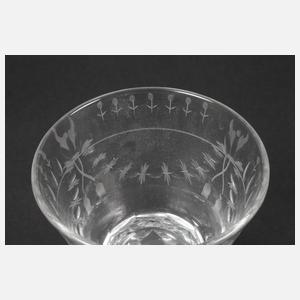 Sächsisches klassizistisches Kelchglas