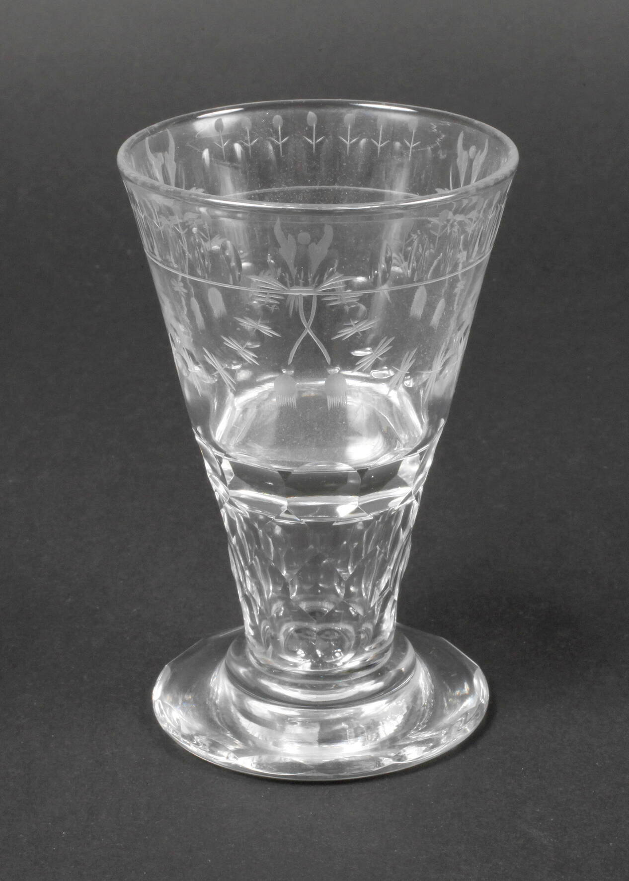 Sächsisches klassizistisches Kelchglas