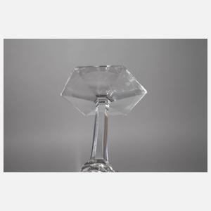 Moser Karlsbad vier Rotweingläser "Papst"