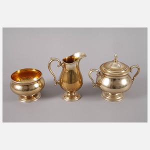 Vergoldetes Silberservice