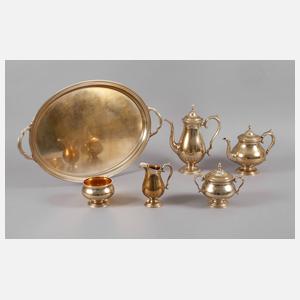 Vergoldetes Silberservice