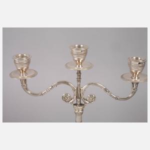 Dreiflammiger Silberleuchter