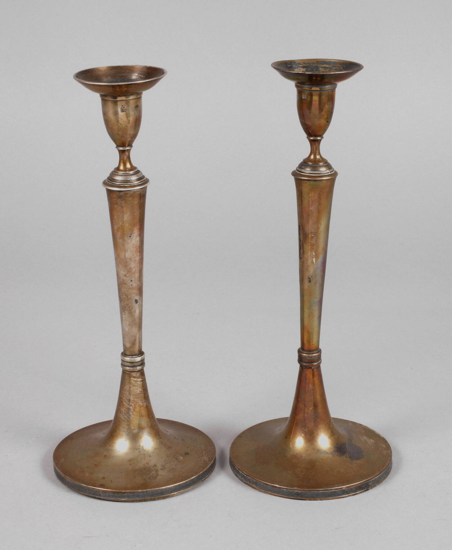 Paar Silberleuchter Empire