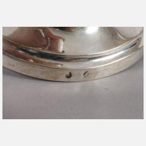 Paar klassizistische Silberleuchter