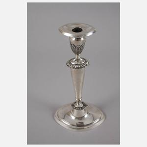 Paar klassizistische Silberleuchter