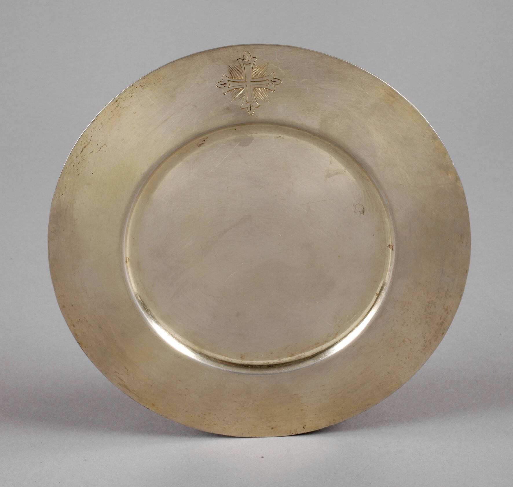 Silber kirchlicher Oblatenteller