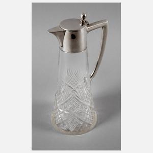 Karaffe mit Silbermontierung