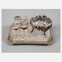 Sechs Salznäpfe und Schale Silber111