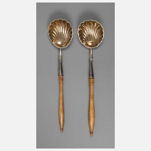 Zwei Zuckerlöffel Silber