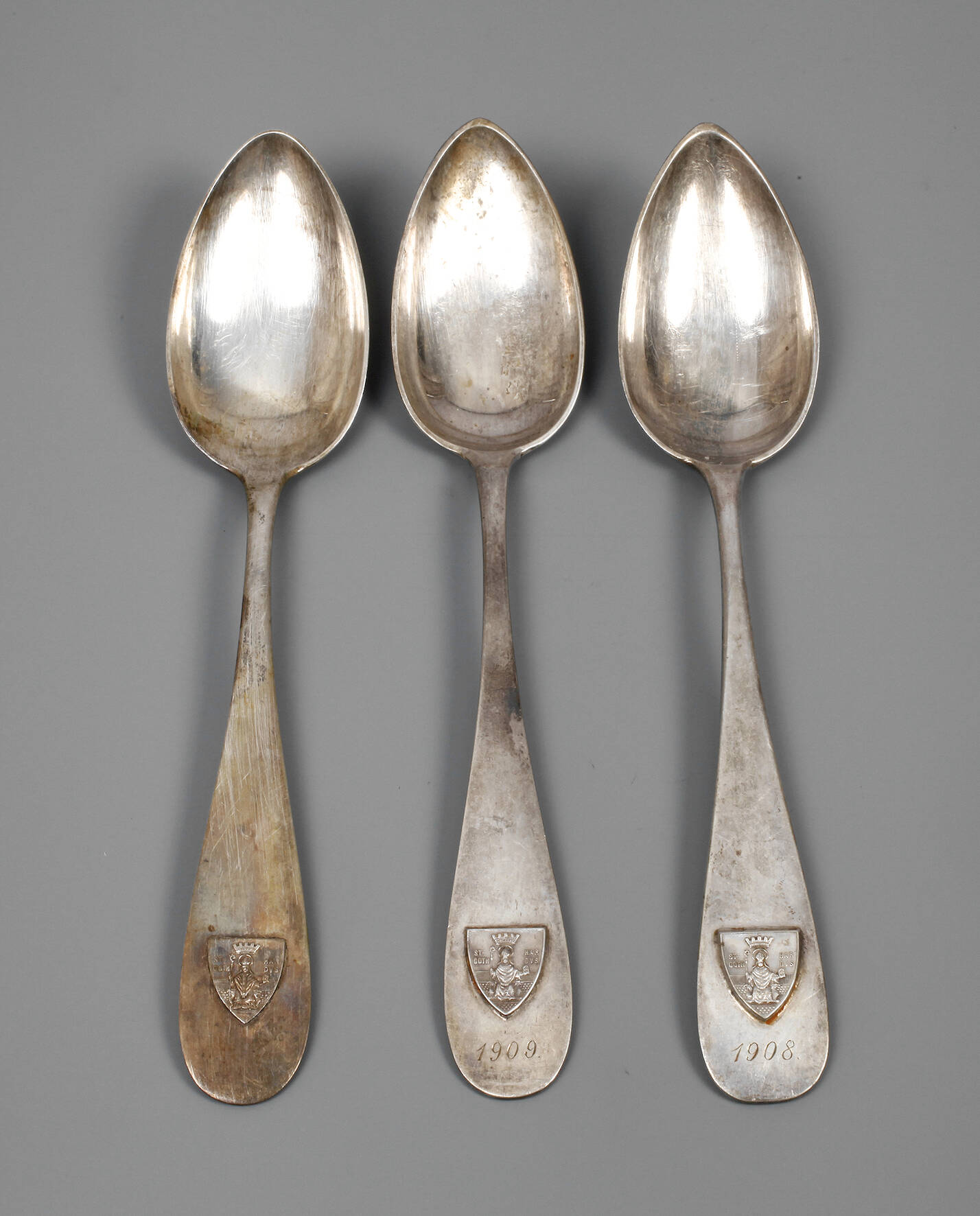 Drei Wappenlöffel Gotha