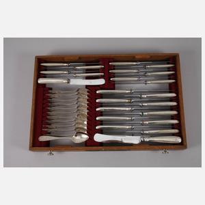 Großes Silberbesteck "Augsburger Faden"