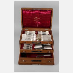 Großes Silberbesteck "Augsburger Faden"