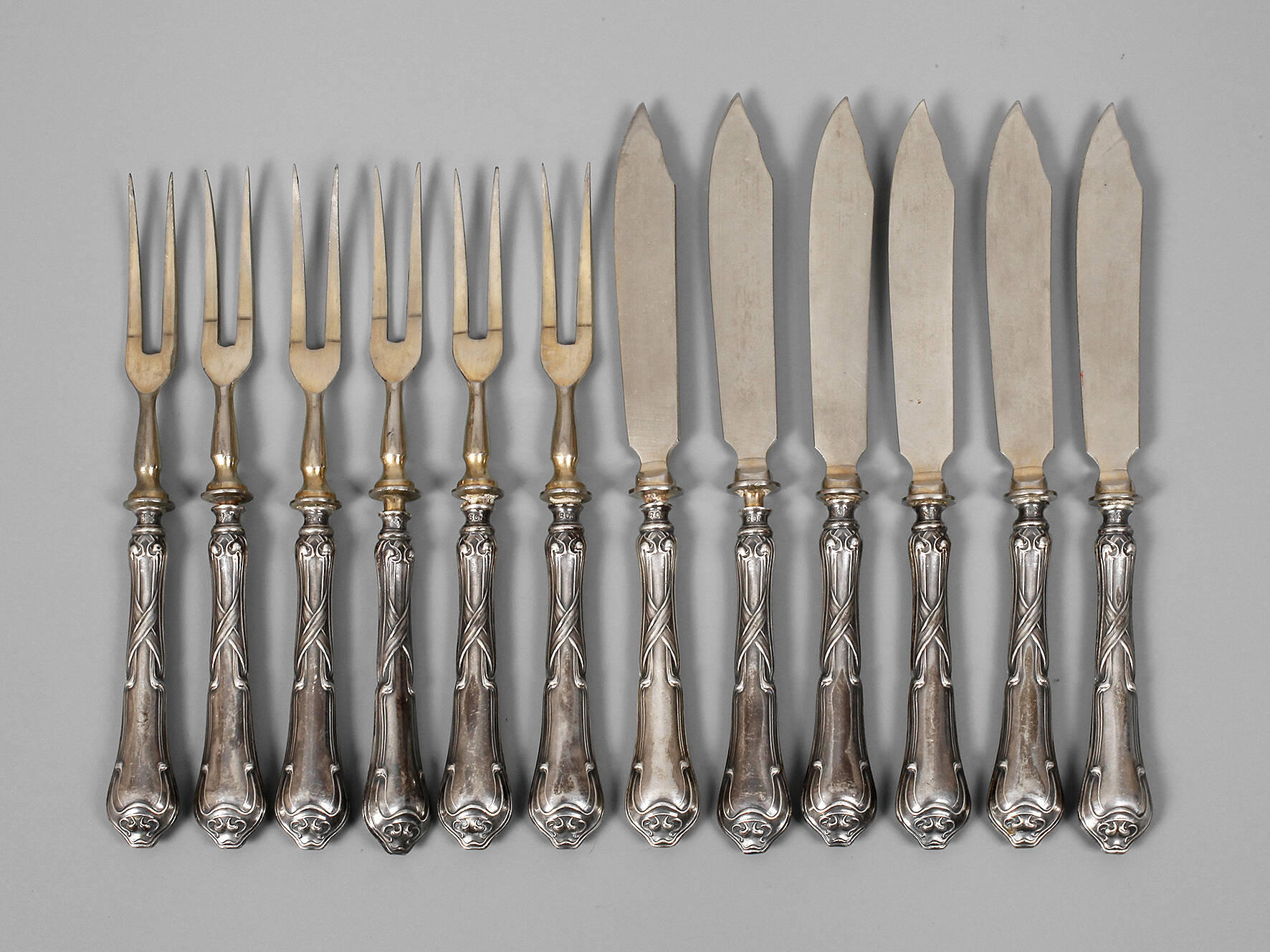 Dessertbesteck Silber