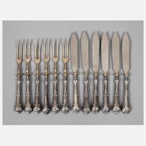 Dessertbesteck Silber