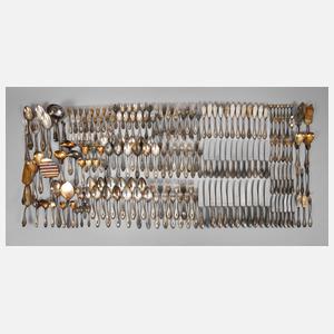 Großes Silberbesteck August Wellner Aue