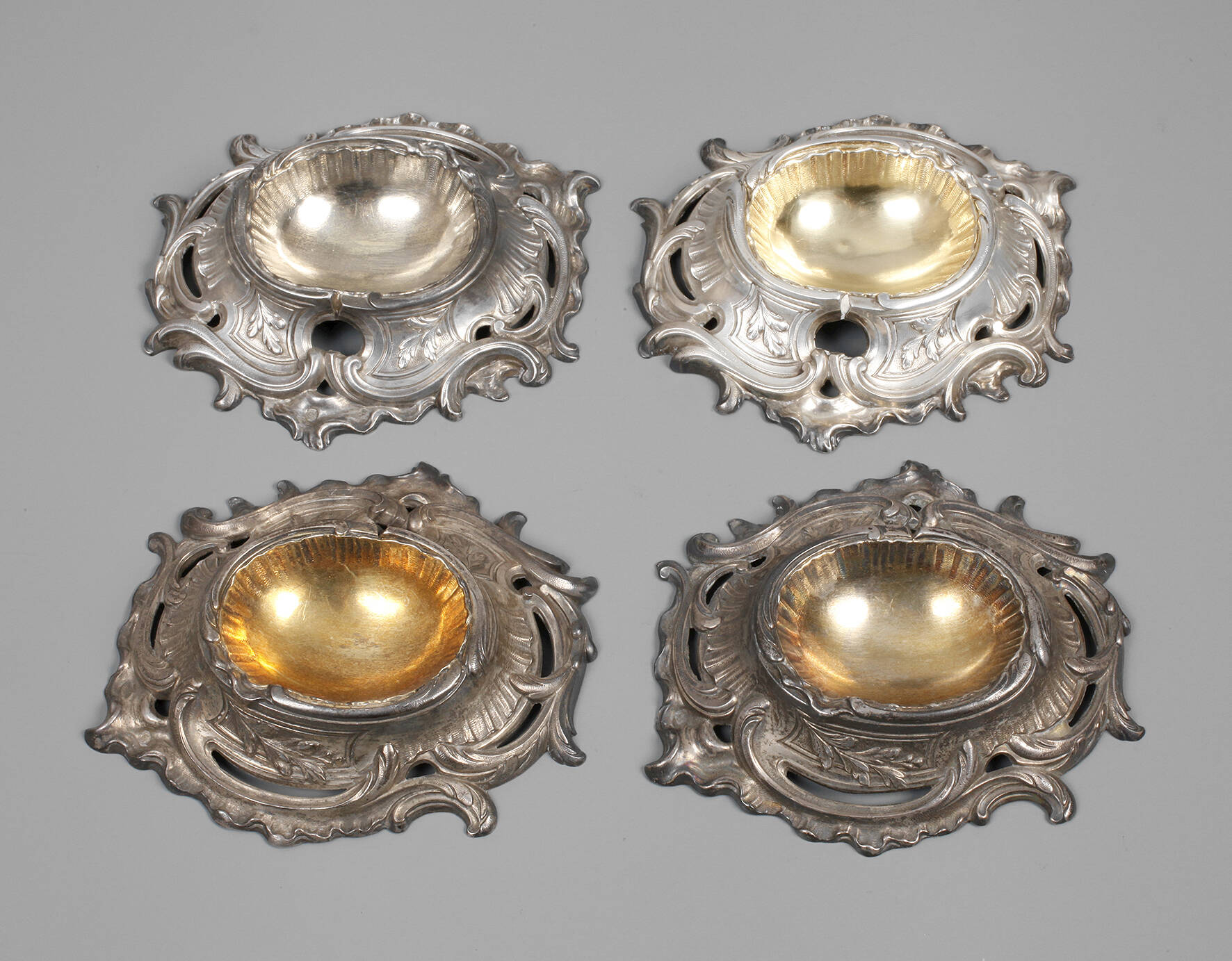 Vier Salznäpfe Emile Puiforcat