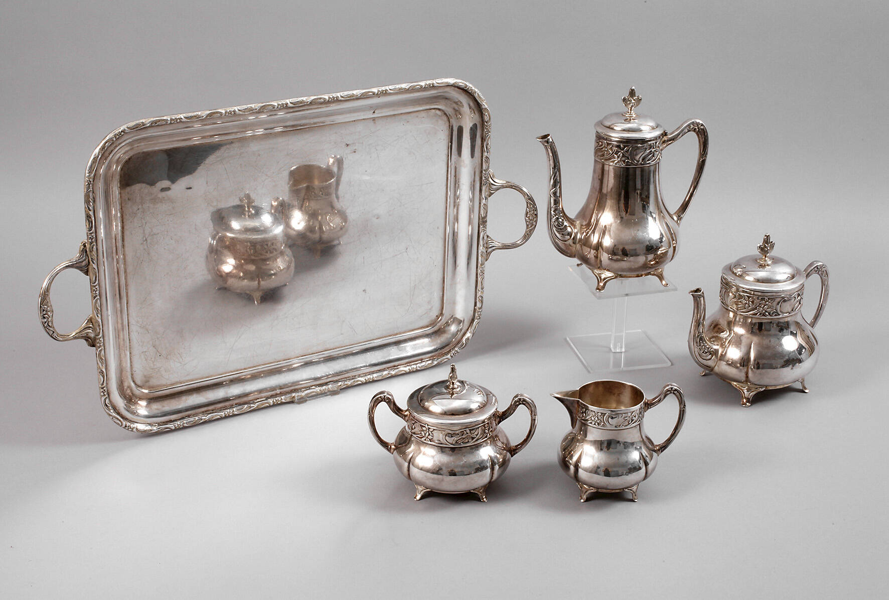 WMF Kaffee-/Teeset mit Tablett