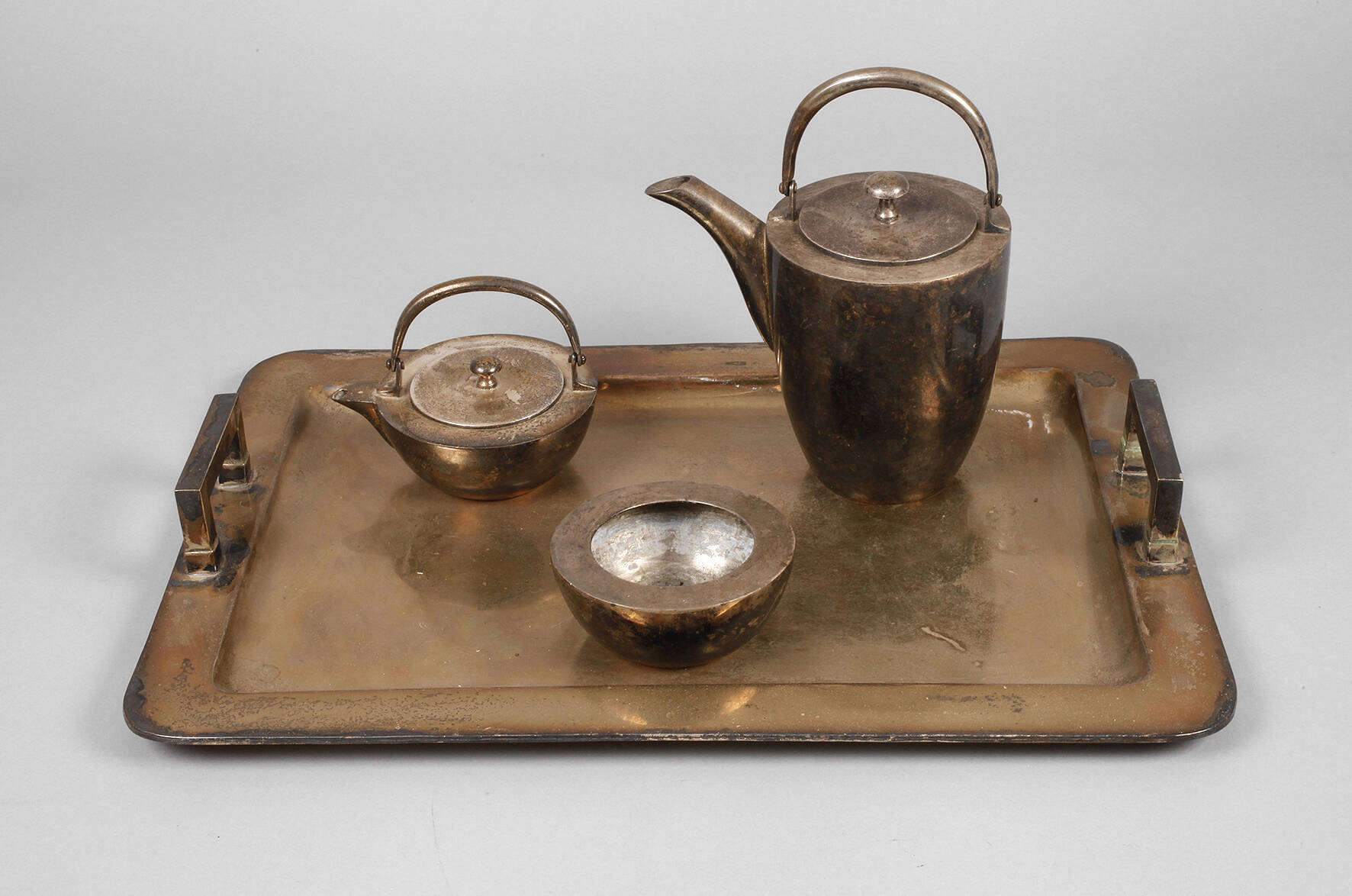 Kernstück und Tablett Art déco