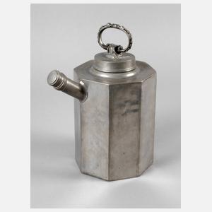 Große Zinnschraubkanne mit Röhrenausguss