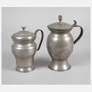 Zwei fränkische Deckelgefäße