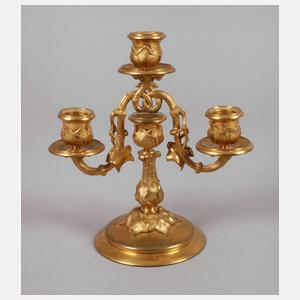 Bronzeleuchter Efeudekor