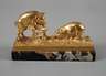 Schweinepaar vergoldet