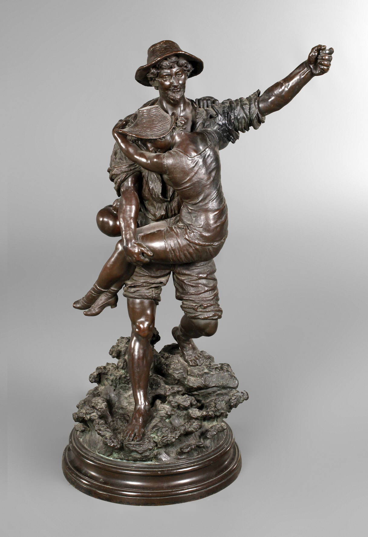 Tommaso Gentile attr., Salonfigur junges Bauernpaar