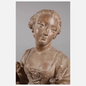 Salonfigur Leierspielerin