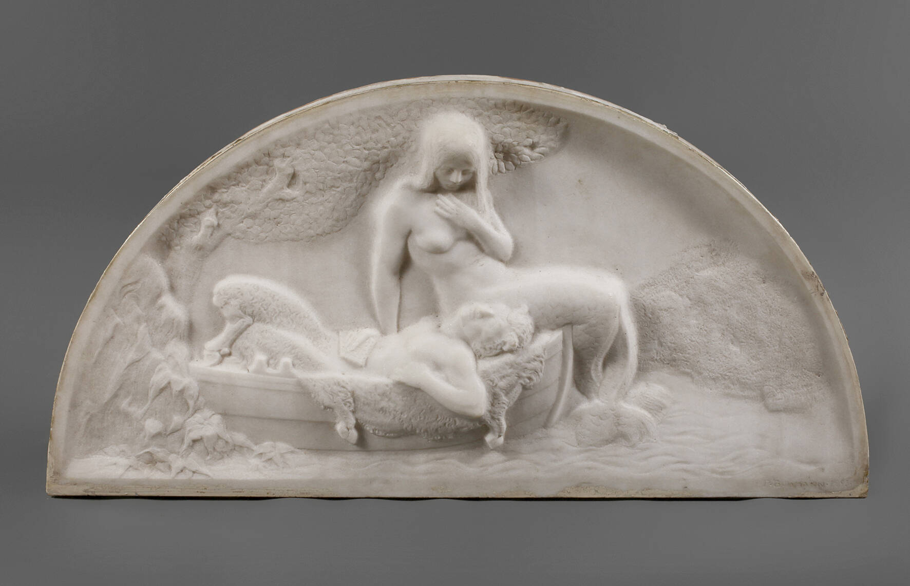 R. Buhmann, bogenförmiges Relief