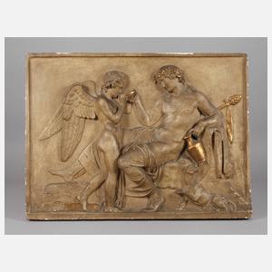 nach Bertel Thorwaldsen, Relief Amor & Dionysos