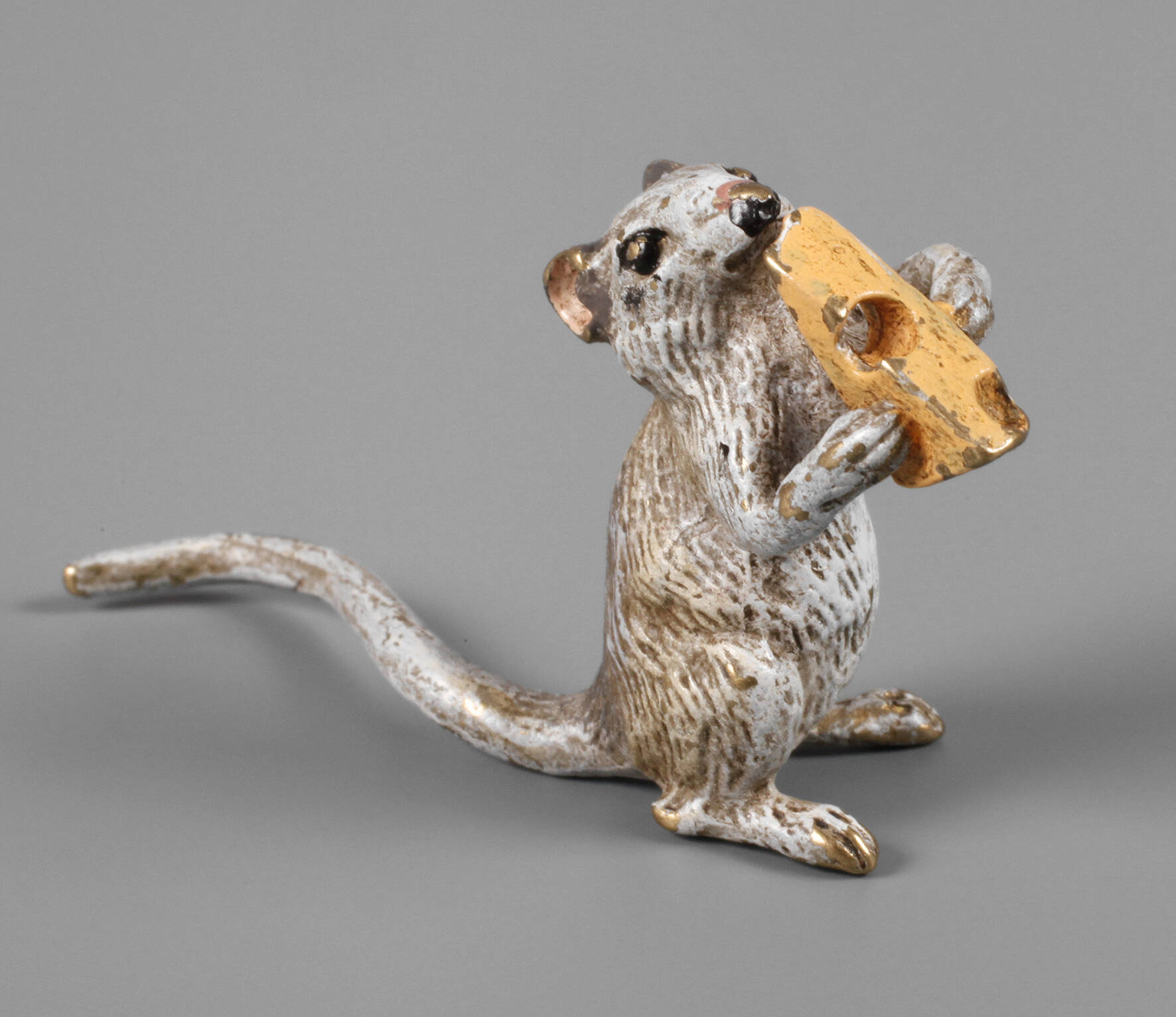 Wiener Bronze Maus mit Käse