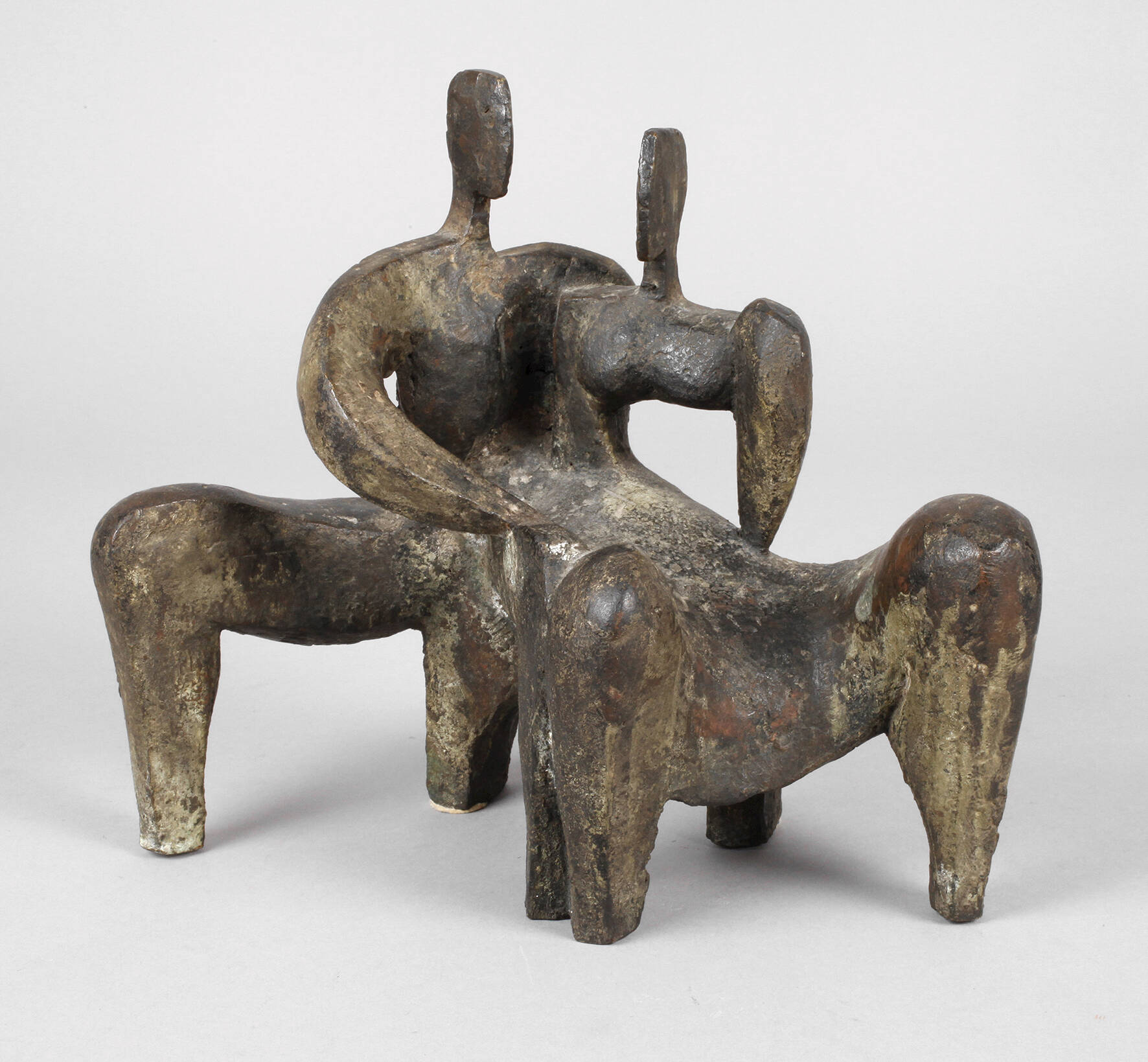 Moderne Skulptur Liebespaar