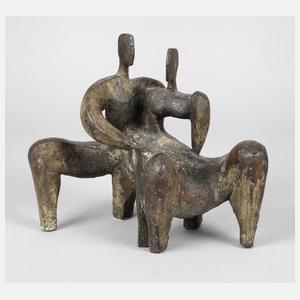 Moderne Skulptur Liebespaar