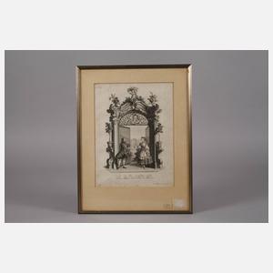 Johann Esaias Nilson, Paar Kupferstiche