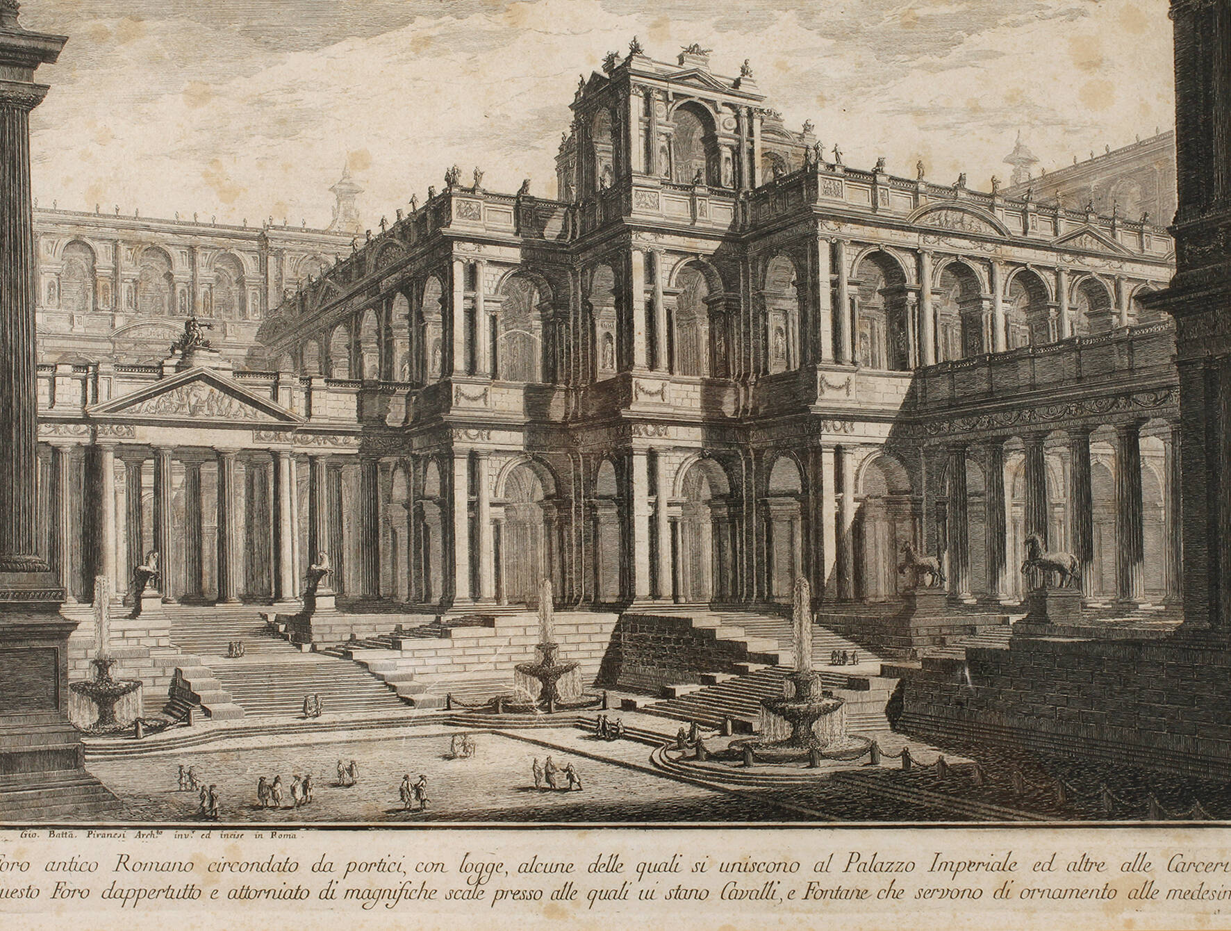 Giovanni Battista Piranesi, "Foro antico Romano"